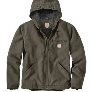 Mens Carhartt Sherpa lined Duck Jacket XL tall